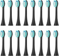 Compatible for Sonicool Electric Toothbrush Head 051B Cleaning Replacement HeadBristle Brush Heads Nozzles4/8/16pcs(16PCS Black)
