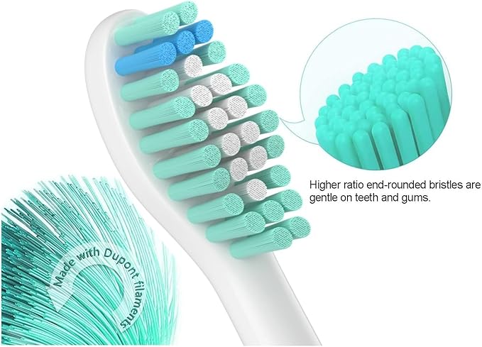 1/4/6Pcs Replacement Toothbrush HeadsCompatible for PH Sonic Care E-Series 7022(1Pcs)