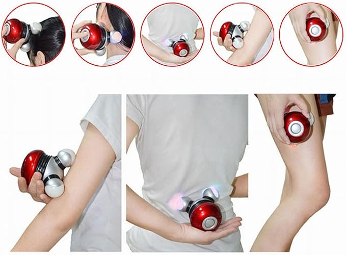 Mini Massager - Portable Compact Massage Tool for Neck Back Shoulder Leg Rechargeable &amp Adjustable Vibration for Home Office Travel Use