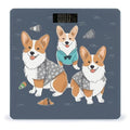 Wearing Clothes Corgi Dogs Weight Scale Digital Electronic Scales Bathroom Scale Larg LCD Backlight Display High Precision MeasurementsTempered Glass