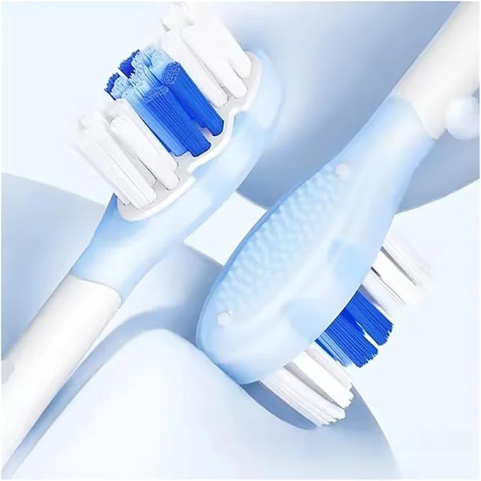 4pcs Replacement Toothbrush Heads Compatible for SOOCAS X3U/X3pro/D2/D3S/D5 Tooth Brush Head Nozzle Jets(4 Soft White)