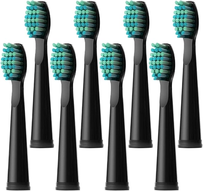 Compatible for Fairywill Electric Toothbrushes Replacement Heads Sets for FW-507 FW-508 FW-917 Head Toothbrush(FW02(2pack-8pcs))
