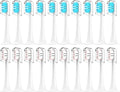 Compatible for Mijia T300/T500/T700 Sonic Toothbrush Heads Replaceable Refill Nozzles 4 Colors with Caps 4/20Pcs(10Pink10Blue)