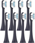 Replacement Toothbrush Heads Compatible for MIJIA T301/T302/T501 Sonic Electric Tooth Brush Soft Bristle Nozzles with Vacuum Packaging(8 PCS Purple)