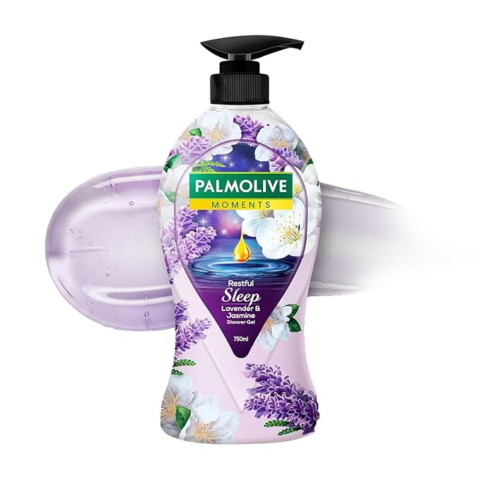 Restful Sleep Body Wash 750ml Natural Lavender Jasmine Chamomile Extracts pH Balanced Paraben Free Silicone Free