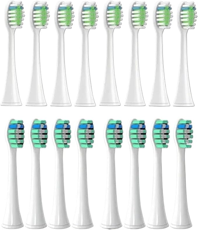 Replacement Brush Heads Compatible for Toothbrush Head HX3 HX6 HX9 Series HX3210 3211 6150 6500 6510 6530 9342 6730(8P1 8P2)