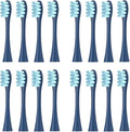 16pcs Replacement Brush HeadsCompatible for Oclean Sonic X/Pro/ Z1/ SE F1 One PW01/03/05/07/09 P5 Electric Toothbrush(16 Blue)