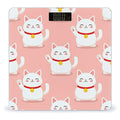 Smart Scale for Body Weight Automatic Switch Digital Bathroom Weighing Scale Japan Lucky Cat Funny Fat Cats Pink
