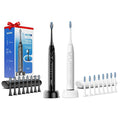 Sonic Electric Toothbrush for Adults Rechargeable Ultrasonic Electric Toothbrush with 8 Brush Heads Travel Case Charging Base &amp Wireless Charging - 5 Modes with Smart Timer