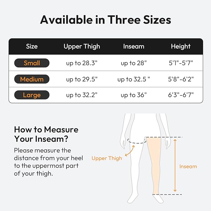 QUINEAR Cordless Leg Recovery System with 5-Zone Air Compression Leg Massager for Circulation with 11 Levels &amp 3 Modes Compression Boots for Athletes Officer Elderly(Large)