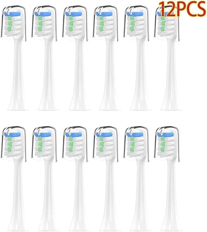 12pccs Toothbrush Compatible for X3Pro / X3U X5 V1 V2 X1 Brush Compatible for Teeth Oral Hygiene(Black B)