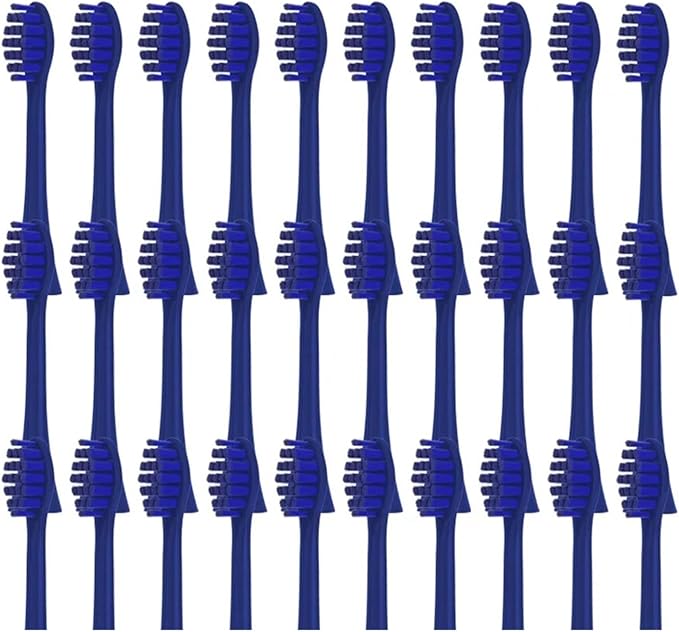 20/50/100 Pieces Toothbrush Heads Compatible for Apiyoo P7/Y8/SVP/Moon Electric Heads Vacuum Bristle Nozzle(50Blue)