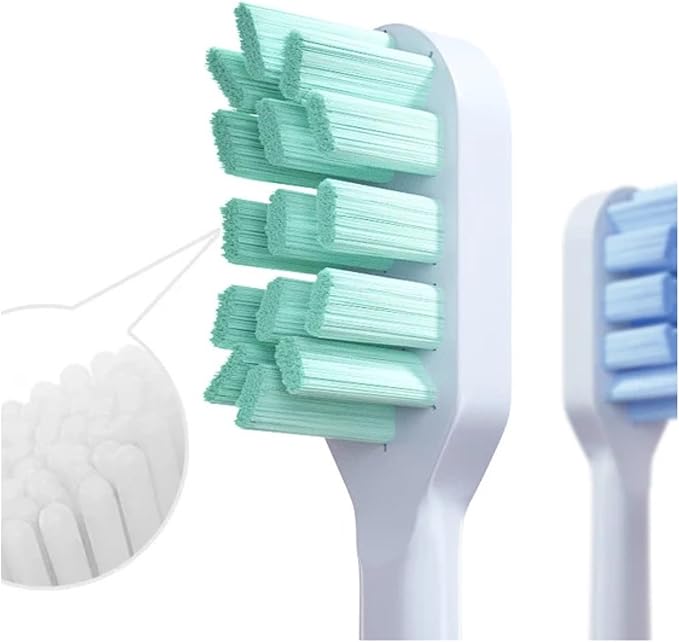 Replacement Brush Heads Compatible for T300/T500/T700 Sonic Electric Toothbrush Soft Bristle Nozzles with Caps Sealed Package(Red)