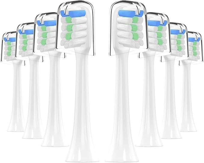 16pcs Electric Toothbrush Compatible for Soocas X3Pro / X3U X5 V1 V2 X1 Brush Whitening Teeth(WhiteA)