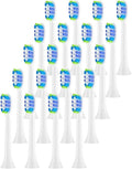 12/16/20Pcs Toothbrush Head Compatible for /HX6/HX9/HX5/HX7/HX8Series Models(20PCS)