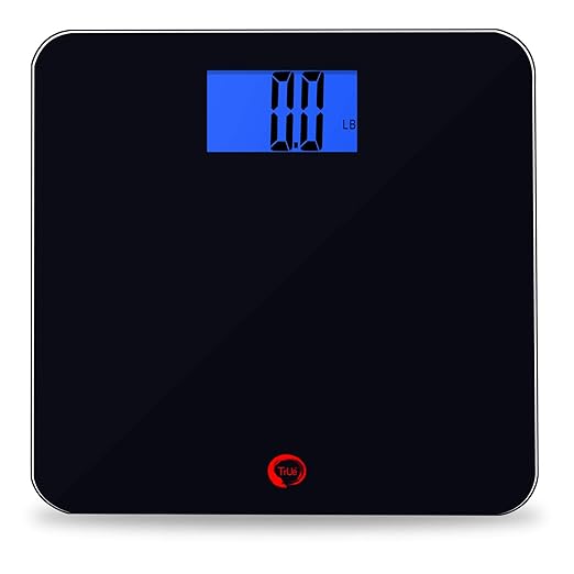True 42 ECHO-400 Large Talking Bathroom Scale 400lb Capacity- Extra Wide Platform- Large LCD- Precision Digital Scale
