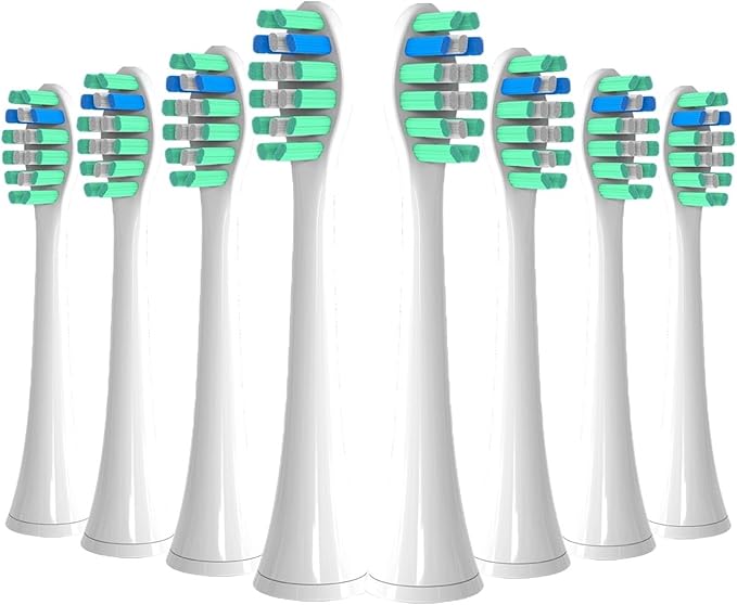 4-16Pcs Replacement Toothbrush Heads Plaque Defence Electric Head Brush(8pcs Green)