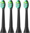 Replacement Toothbrush HeadsCompatible for Phips Electric Brush Head 4100 6500 6100 7500 5300(4pcs Green-Black)