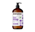 Everyone 3-in-1 Soap Body Wash Bubble Bath Shampoo 32 Ounce (Pack of 2) Vanilla and Lavender Coconut Cleanser with Organic Plant Extracts and Pure Essential Oils (Packaging May Vary) (Pallet)