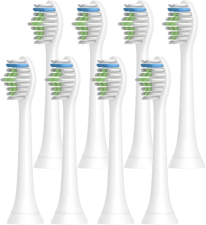 HX6064 Electric Toothbrush Heads for H-X6950/H-X6780/H-X6930/H-X3110/H-X9350 Soft Bristle Replacement Brush(8pcs)