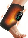Wearable Ankle Massager with Heat &amp Vibration Cordless Heated Ankle Wrap for Ankle and Foot Comfort Adjustable Heat Levels Rechargeable Single Black
