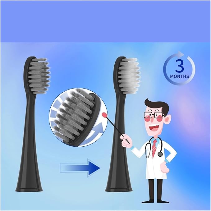 Toothbrush Heads Fit S9 S1 S6 S8 S21 S26 S28 SG540 SG860 10Pcs Pack Effective Cleaning(White 10pcs)
