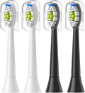 4/8/12/16pcs Replacement Toothbrush Heads Compatible For Philips Replacement Electric Brush Head 4100 6500 6100 7500 5300 1100(2White 2Black)