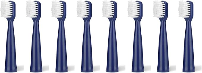 Replacement Toothbrush Heads Compatible for Jianpai S12/HYUNDAI XM-806/ACA ALY-HYS01W/TSOP/Royalstar/INPHIC Electric Bristles(8blue)