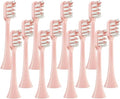 12pcs Brush Sonic Toothbrush Soft Bristle NozzlesCompatibility for X3/X3U/X5 Replacement Heads Clean Tooth(12pcs Pink)