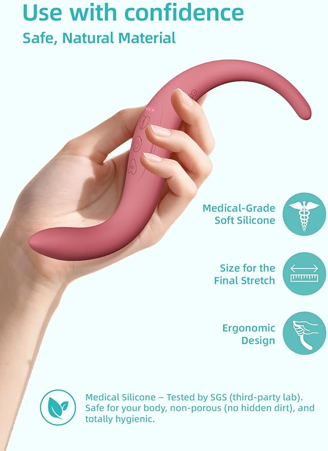 Female Personal Massager - Women Private Care Toolwith 10 Vibration and 3 HeatingRose Vibrating can Relax Pelvic Floor Muscles and Awaken Internal Tissue VitalityPrenatal and Postpartum Essentials