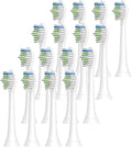 16pcs Toothbrush Heads Replacement Brush Compatible for EasyClean Gum Health(16pcs White)