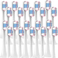 20/50PCS Replacement Brush Heads Compatible for T300/T500/T700 Deep Cleaning Soft Bristle Electric Toothbrush Nozzles(50WhiteBluePink)