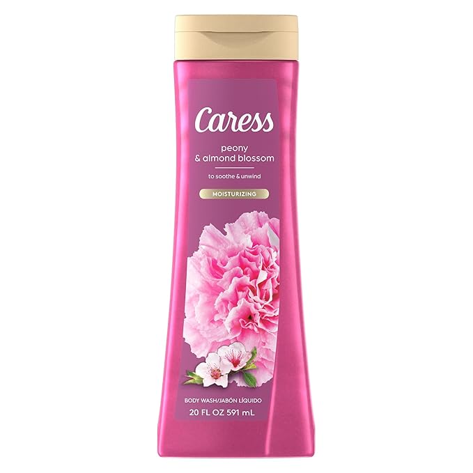 Caress Body Wash for Women Black Orchid &amp Patchouli Oil and Peony &amp Almond Blossom Relaxing and Moisturizing Shower Gel 20 fl oz 4 Pack Bundle