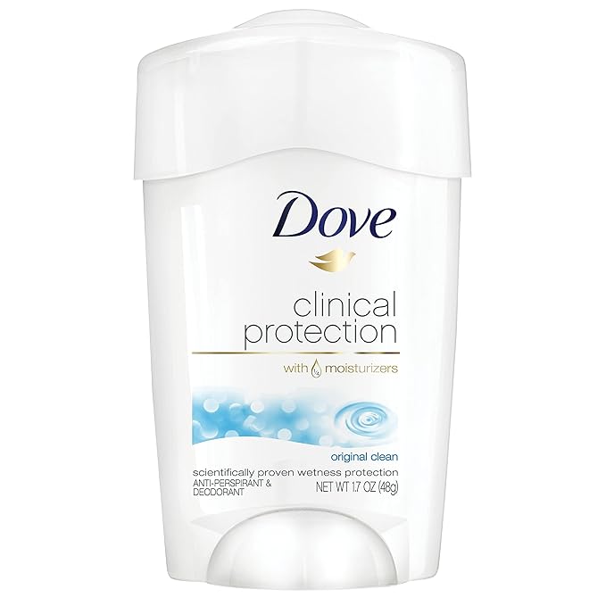 Dove Clinical Protection Antiperspirant Deodorant For Sweat and Odor Protection Original &amp Body Wash with Pump Deep Moisture For Dry Skin Moisturizing Skin Cleanser with 24hr Renewing