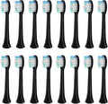 16pcs Toothbrush Heads Compatible for S100 S200 S600 S700 S800 S900 S710 S820 S910(Black 16pcs)