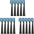 15pcs Toothbrush Heads ReplacementCompatible for Seago SG-507B/908/909/917/610/659/719/910/575/551/E9(15 Black)