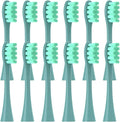 12PCS Replacement Brush HeadsCompatibility for Oclean X/X PRO/ Z1/ F1/ One/Air 2 /SE Toothbrush(12pcs Green)