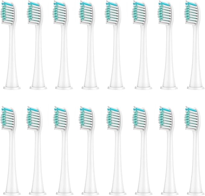 Replacement Brush Heads Compatible For Philips Sonicare DiamondClean HX3/HX6/HX9 Series Electric Toothbrush Heads HX6064(12Pcs White)