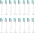 8-20Pcs Replacement Brush Heads Compatible for HX3/HX6/HX9 HX6064(16Pcs White)