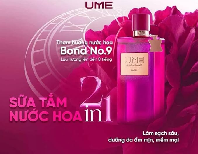 Ume Perfume shower Gel- Sữa tắm Nước Hoa Ume U9 Scent 2 in 1 -NGOC TRINH