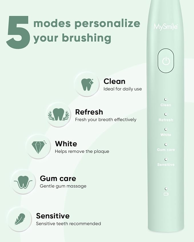 MySmile DY156 Electric Toothbrush nHA Toothpaste
