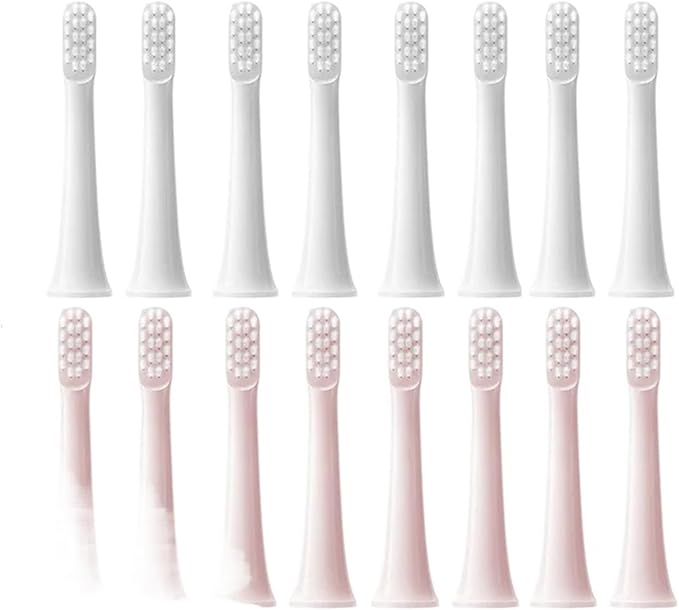 12PCS Brush Heads ReplaceableCompatible for XIAOMI T100 Toothbrush(12White)