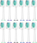 4/8/12/16/20 Pcs Toothbrush HeadsCompatible for HX6780 HX6781 HX6782 HX6902 HX6910 HX6911 HX9044 HX6074 HX9024 HX6730 HX6062(12PC with Cap)
