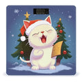 Cute Cat Sing Christmas Carols Bathroom Scale Weight Scale for Body WeightHighly Accurate Digital Weighing Machine Clear LED Display Digital Bathroom Body Scale 400lb/182kg