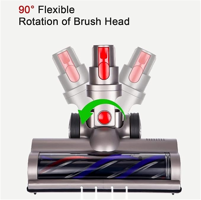 Turbo Electric Motorized Brush Compatible for Dyson V7 V8 V10 V11 V15 Brush Cleaner Head(Lst)