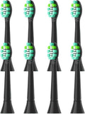 4-16pcs Replacement Toothbrush Heads Compatibility for Click-on Handles(8pcs Black)