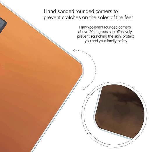 Giraffe at Sunset Weight ScaleClear LED Display Bathroom Digital Weighing ScaleTempered Glass Digital Bathroom Scale for Body Weight Capacity Up to 400 Lbs