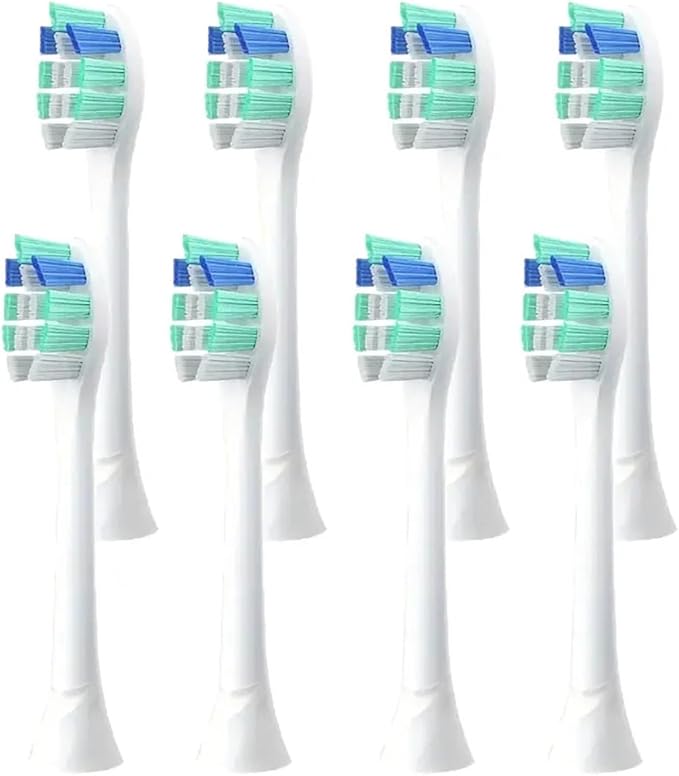 Replacement Toothbrush Heads Compatible with Philips Electric Brush Head 1100 2100 4100 4300 5100 5300 6100 6500 Etc(8pcs)