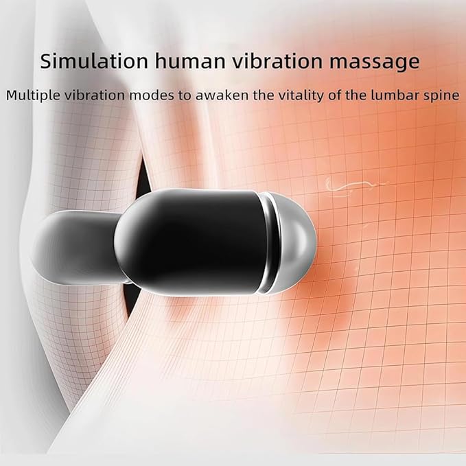 GDSAFS 3 in 1 Back Massager Soothe 3 in 1 Back Massager for Sciatica Heated Vibration Traction Memory Foam Pillow Relieve Neck &amp Back Discomfort Adjustable Height for Bed&ampChair (1*Grey)