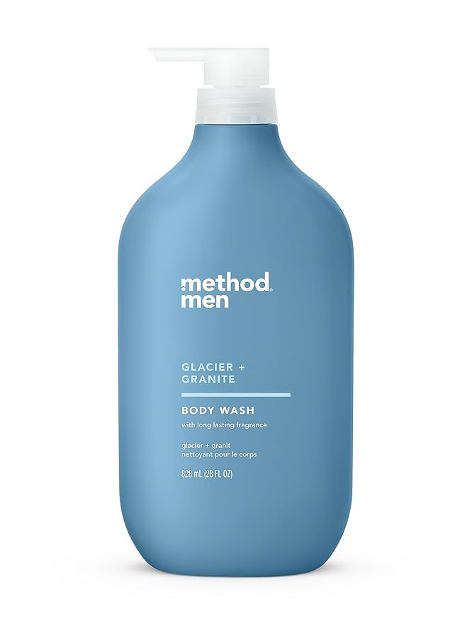 Method Men Body Wash Glacier + Granite Paraben and Phthalate Free 28 FL Oz (Pack of 1) &amp Body Wash Simply Nourish Paraben and Phthalate Free 28 oz (Pack of 1)